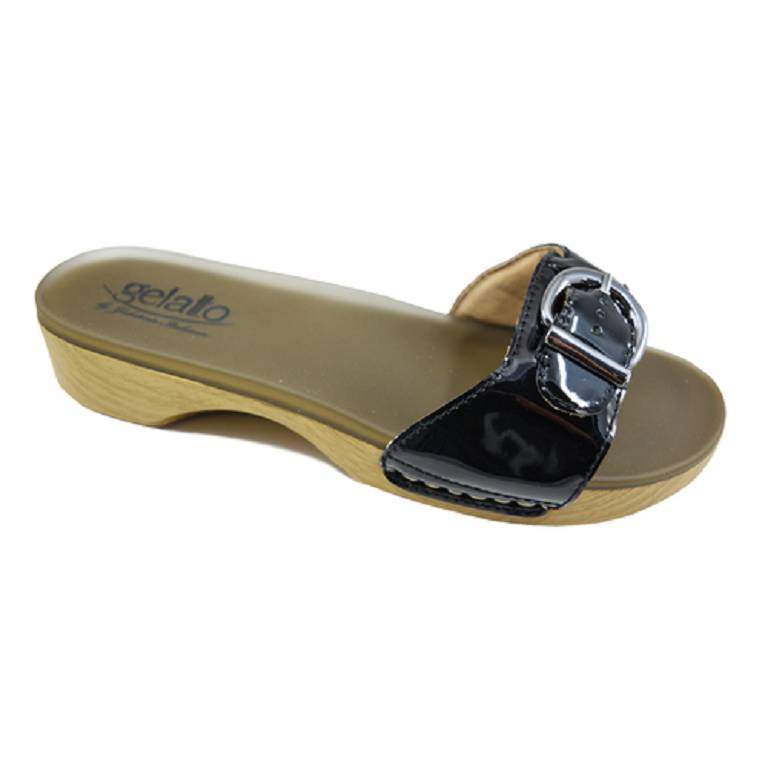 SOLE MIO BLACK ZOCCOLO 35-36